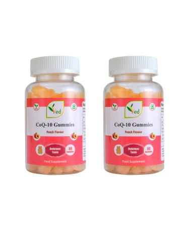 Co Enzyme Q10 90 Peach Flavor Gummies (Pack of 2)