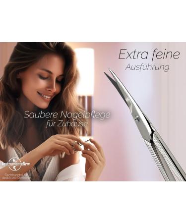 Left-Handed Cuticle Scissors | Premium Quality Curved Cutting Surface for Precision Care - Buy Online on GoSupps.com