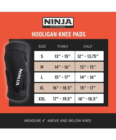 Ninja MTB Hooligan Knee Pad - Heavy Duty Protection for Mountain Bike and BMX Riders - Unisex, Medium Size - Buy Online on GoSupps.com