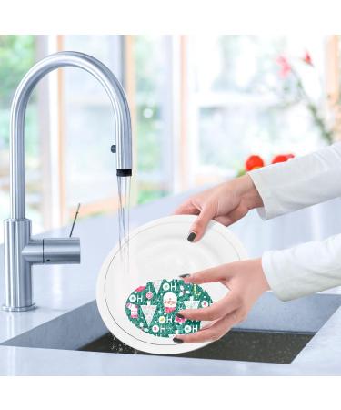 3-Pack Cleaning Kitchen Sponges Oval Santa Claus Kitchen Cellulose Dishwashing Wood Pulp Cotton - Buy Online on GoSupps.com