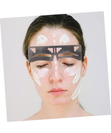 KALLORY 2pcs Stickers Glass Ashtray Eyebrow Drawing Tool Eyebrow Guide Stencil Sticky Ruler European Style - Buy Online on GoSupps.com