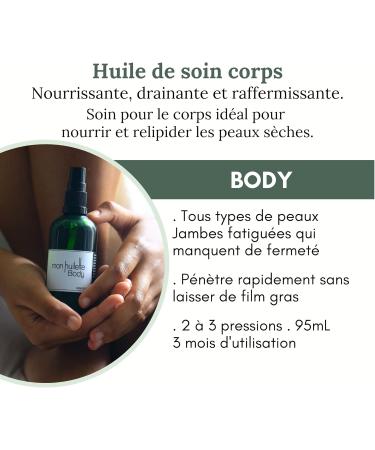 LES HUILETTES - BODY Body Care Oil - Nourishing Draining and Firming - Ideal for Nourishing and Replenishing Dry Skin - For Massage and Lymphatic Drainage - LAB ESSENTIEL - Buy Online on GoSupps.com