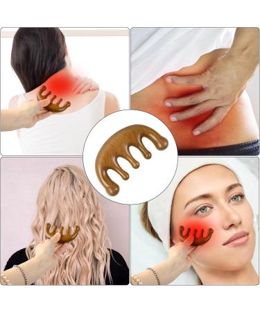Shengxi Shampoo Brush - Bamboo & Gua Sha Wood Scalp Massager | Silicone Hair Washing Brush for Growth & Care - Buy Online on GoSupps.com