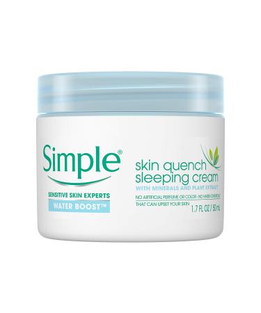 Simple Water Boost Skin Quench Sleeping Cream 1.7 Ounce