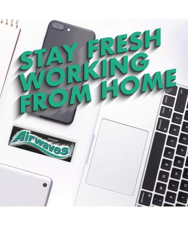 (30 Pack of) Airwaves Black Mint 10pce - 10pc Helps keep Teeth Clean And Mouth Fresh - Buy Online on GoSupps.com