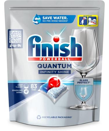 Finish Quantum Infinity Shine Dishwasher Tabs - 83 Count Savings Pack for Deep Cleaning & Shine | International Shipping Available - Buy Online on GoSupps.com