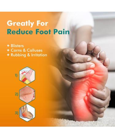 Adhesive Moleskin Pads for Blisters | 12 Sheets (132 Pieces) - Prevent Friction & Protect Feet - Buy Online on GoSupps.com