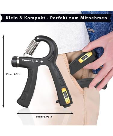 Alphaskin Premium Hand Trainer 2023 | Finger Grip Fitness Trainer Set | Strength Training Device for Improved Grip & Finger Strength | 2-Pack - Buy Online on GoSupps.com