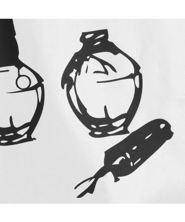 Nail Salon Wall Decoration Durable Waterproof Nail Art Wall Sticker PVC Vinyl Double-sided Visual Effects for Nail Salon Beauty Salons - Buy Online on GoSupps.com