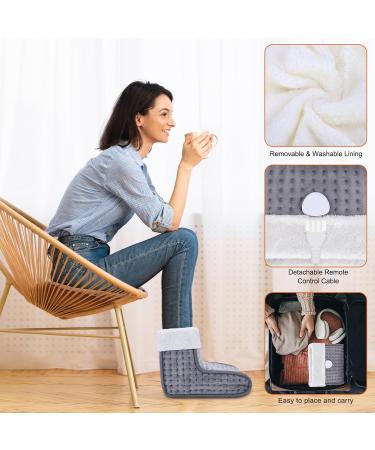Buy Bute Electric Foot Warmers - Washable Lining 30-60 Fast Heating 10 Adjustable Temperatures Dark Gray - International Shipping - Buy Online on GoSupps.com