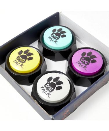 Dog Talk 4-Pack Buttons for Dog Training | Teach Your Puppy to Press for Commands - International Shipping Available - Buy Online on GoSupps.com