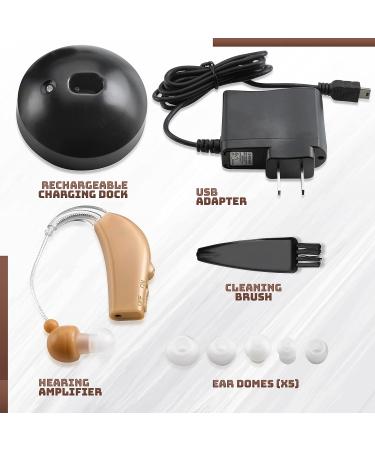 Rechargeable Ear Hearing Amplifier with Rapid Charger by MEDca - Enhance Sound Quality - Buy Online on GoSupps.com