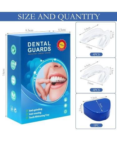 VEGCOO 8 PCS Mouth Guard for Teeth Grinding - Reusable Night Guard for Bruxism - 2 Sizes - Adults & Kids - Buy Online on GoSupps.com