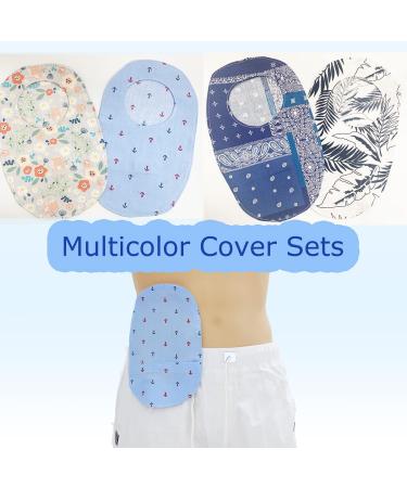 Stretchy Ostomy Support Garment 4 Pcs Set with Round Opening for Ileostomy Stoma - HXCH Colostomy Bag Covers - Buy Online on GoSupps.com
