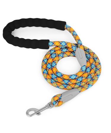Dog leash large dogs 1.5m thick dog leash with a comfortable padded handle training line running line for small medium-sized dogs padded handle-1.5mog