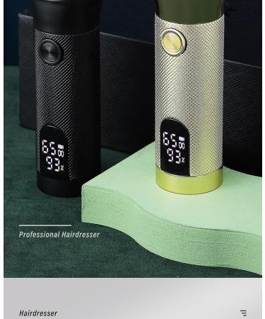 Hair Clippers for Men Electric Hair Clipper Personal Care High Power Shaver LCD USB Rechargeable Metal Barber Supplie Trimmer for Men Gold - Buy Online on GoSupps.com