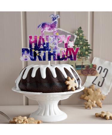 Constellation Aries Happy Birthday Cake Topper - Galaxy Star Aries Themed Birthday Party Cake Topper - Constellation Aries Cake Decoration For Boys Girls - Buy Online on GoSupps.com