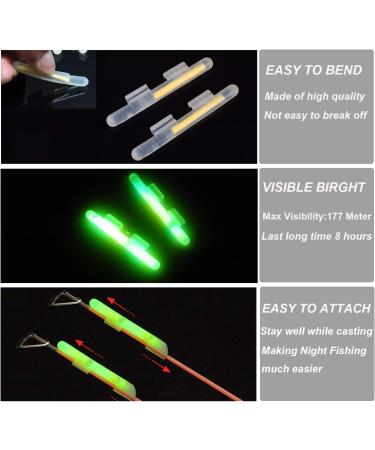 THKFISH Fishing Glow Sticks Rod Tip Floats Night Light Green Fluorescent 20pcs (10bags) #M 2.0-2.6mm - Buy Online on GoSupps.com