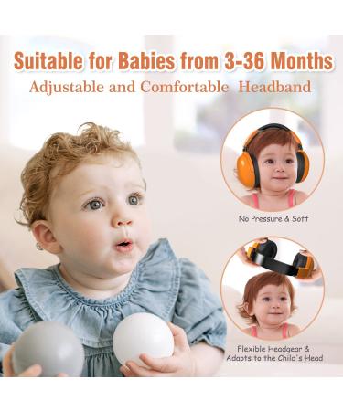 Baby Ear Hearing Protection | Adjustable Noise Cancelling Earmuffs for Kids (3-36 Months) | Ideal for Airplane, Firework, Concert | Hearing Protectors for Infants - Buy Online on GoSupps.com