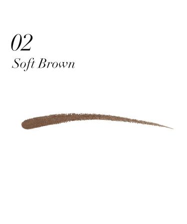 Max Factor Eyebrow Pencil 02 Soft Brown - Angled 3.5g | International Shipping Available - Buy Online on GoSupps.com