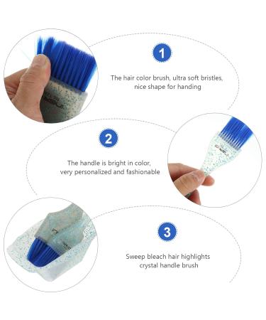 Solustrious Hair Dye Brush & Bowl Set - Professional Hair Coloring Brushes Kit for Salon & Home Use - Blue - Buy Online on GoSupps.com