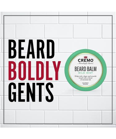 Cremo Styling Beard Balm - Wild Mint Scent - Nourishes, Shapes, and Styles Longer Fuller Beards - 2 Ounces - Buy Online on GoSupps.com