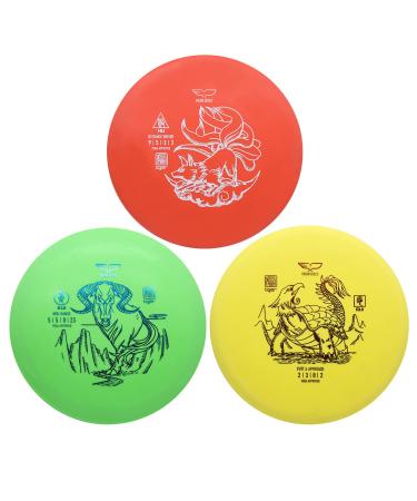 Yikun Disc Golf Starter Set PDGA Approved Beginners Discs Golf Set 3 in 1,Includes Driver,Mid-Range,Putter|165-170g | Perfect Outdoor Games for Player