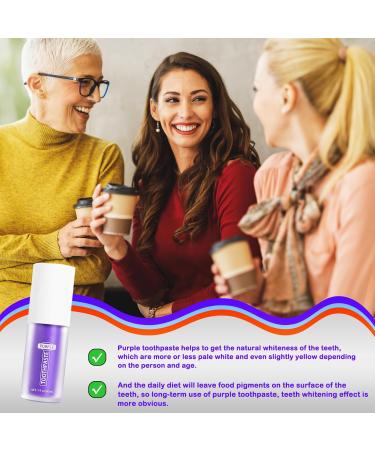 Purple Teeth Whitening Toothpaste | Brighten Teeth & Remove Stains | Color Correction Serum for White Smile - Buy Online on GoSupps.com