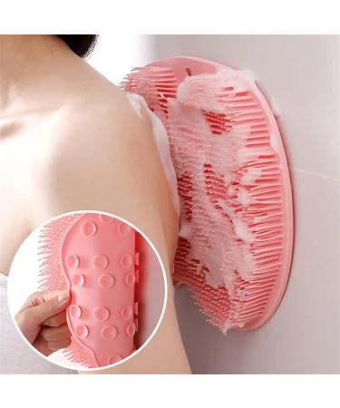 Foot Back Cleaning Pad 2024 New Shower Foot Back Scrubber Mat with Non Slip Suction Cups Wall Mounted Foot Scrubber Mat Silicone Exfoliating Bathroom Wash Foot Pad Scrubber for Men and Women (Color Gray - Buy Online on GoSupps.com
