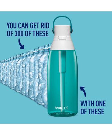 Brita 36oz Plastic Water Filter Bottle - Sea Glass - 1 Count - Buy Online on GoSupps.com