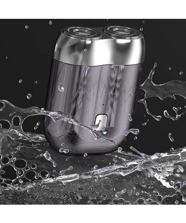 OUCRIY Electric beard trimmer with double blades fast fully washable nonslip handle lightweight and compact ideal for home travel silver - Buy Online on GoSupps.com