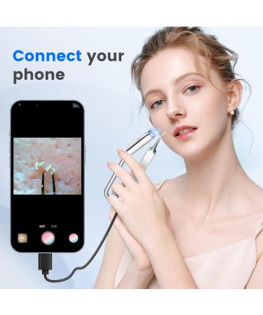 Kosimai Visual Black Head Remover for Face Tool with Camera HD Camera 20 times magnification 1080P Suitable for Women and Men Pore Cleaner (Silver) - Buy Online on GoSupps.com