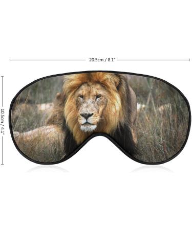 Adult Male Lion Sleep Mask - Adjustable Eye Cover for Sleeping, Blocks Light - Ideal for Night Travel and Naps | Men's and Women's Eye Mask - Buy Online on GoSupps.com