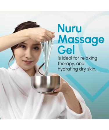 Japanese Nuru Massage Therapy Gel - Aloe Vera Seaweed Green Tea & Vitamin B5 (1.32 Gal) - International Shipping - Buy Online on GoSupps.com
