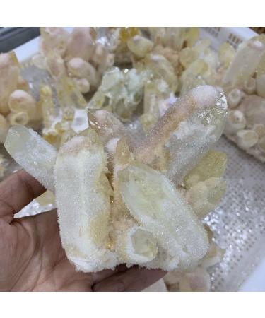Crystal Rough 500-600g Natural Pink Ghost Phantom Quartz Crystal Cluster Specimen - Buy Online on GoSupps.com
