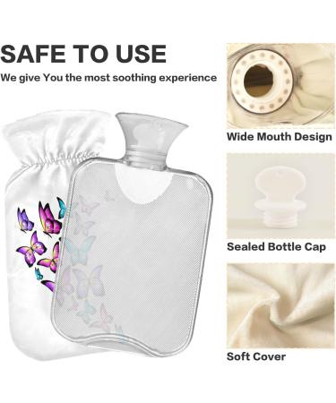 Durable 2L Heat Bottle - Butterfly Pattern Warm-Up Bag for Pain Relief | Ideal for Hands Feet Shoulders & Cramps - International Shipping Available - Buy Online on GoSupps.com