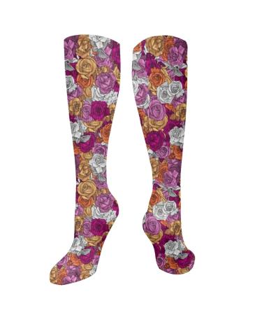 Lesbian Pride Roses compression socks for women and men with a circulation of 15 20 mmHg are the best support for sporty running and cycling