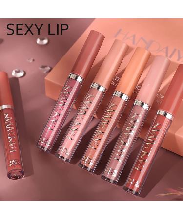 6Pcs Matte Lipstick Set - Long Lasting, Waterproof Velvety Liquid Lip Gloss - Non-Stick Matte Finish - Makeup Set - Buy Online on GoSupps.com