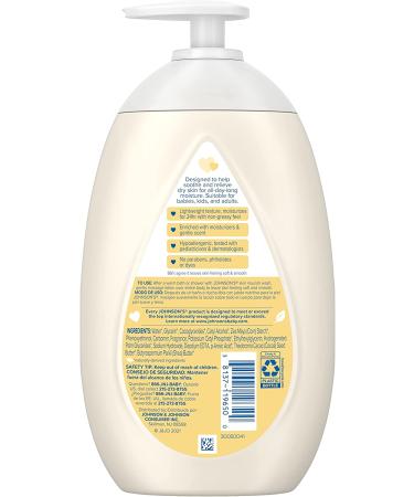 Johnson's Skin Nourish Moisturizing Baby Lotion | Shea & Cocoa Butter | Gentle, Lightweight, Hypoallergenic | 16.9 fl. oz - Buy Online on GoSupps.com