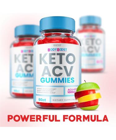 Body Boost Keto Gummies with ACV - Vegan Formula for Weight Loss - 60 Gummies - Buy Online on GoSupps.com