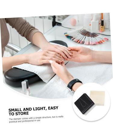 Ipetboom Nail Practice Stamp Female Manicure Practice Tool Nail Art Salon Practice Supply Manicure Accessory Painting Practicing Stamper Manicure Stamper Compact Stamper Plastic Mold White 3.6x3.6cm White - Buy Online on GoSupps.com