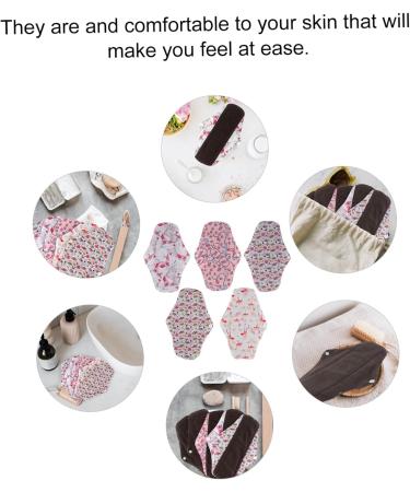 Exceart Reusable Menstrual Pads for Women | Washable Fabric Sanitary Pads with Storage Bag | Amboo Hygienic & Eco-Friendly Solution - Buy Online on GoSupps.com