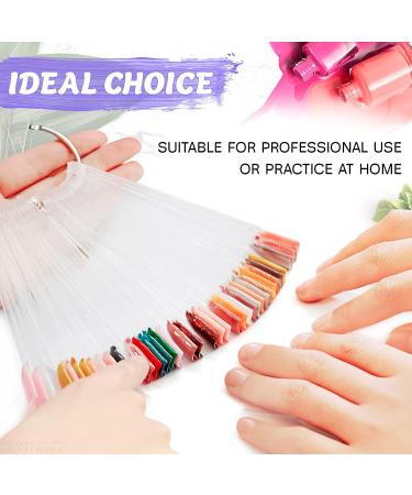 200 Tips Nail Polish Swatch Sticks Nails Art Display | Transparent Nail Swatches for DIY Nail Decor - Buy Online on GoSupps.com
