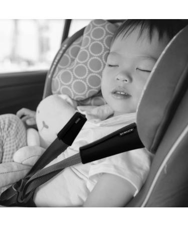 ECENCE Set of 2 Black Seat Belt Pads - Child Car Seat Belt Protectors for Safety & Comfort - Buy Online on GoSupps.com