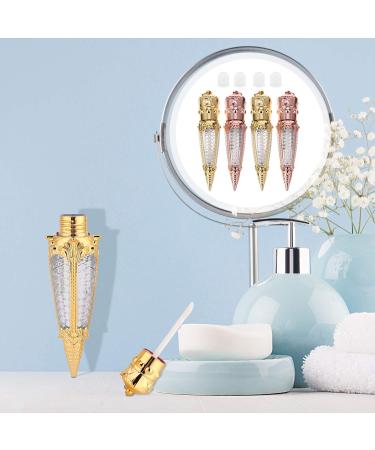 Minkissy 10-Pack Clear Lip Gloss & Deodorant Tubes - Empty Quadratic Lip Gloss Bottles for DIY Lipstick and Stickers - Buy Online on GoSupps.com