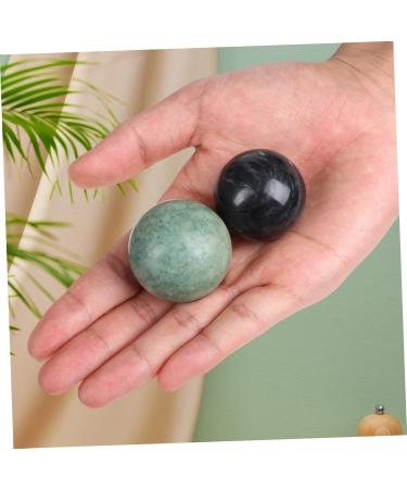 Fomiyes 8-Sentence Ball Exercise - Solid Black Baoding Health Massage Device | Hand Massage Gemstones & Fitness Balls for Relaxation - Buy Online on GoSupps.com