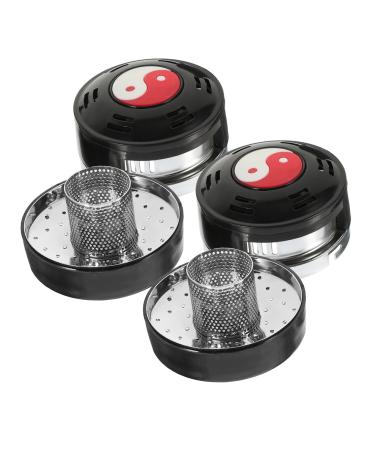 Lalafina Stainless Steel 2st Moxibustion-Box Tool Moxa-Egelbr nner Moxibusion Moxa-Tank MOPH MOX ABRENER MOXA holder-tank Chinese style fabric ceiling 10.00x7.00cm As shown