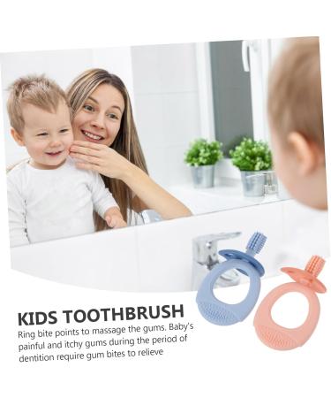 16-Piece Cartoon Silicone Toothbrush Set for Kids - Food Grade Molar Cleaning Toys - Buy Online on GoSupps.com