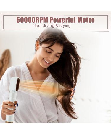 VOCOSTE 5 in 1 Hot Air Brush - Detachable Hair Dryer & Styler Volumizer White Gold Tone - Buy Online on GoSupps.com