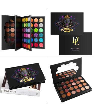Afflano 3-in-1 Professional Eye Shadow Palette - 72 Colors Matte, Shimmer, Natural Nude, Rainbow, and Glitter - Buy Online on GoSupps.com